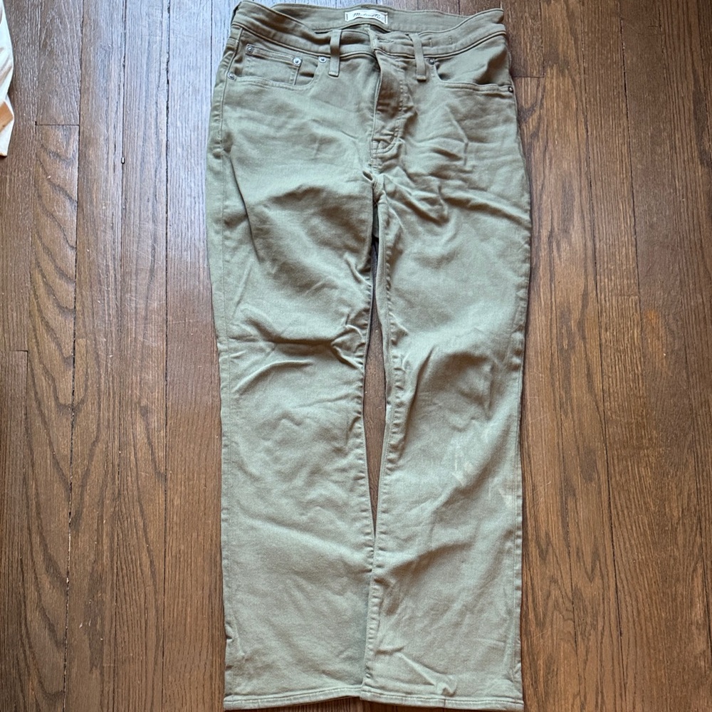 Madewell Kick out crop Jeans Coated